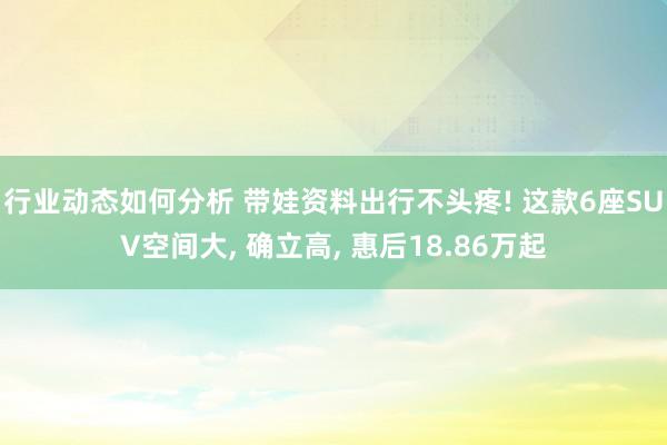 行业动态如何分析 带娃资料出行不头疼! 这款6座SUV空间大, 确立高, 惠后18.86万起