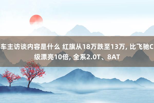 车主访谈内容是什么 红旗从18万跌至13万, 比飞驰C级漂亮10倍, 全系2.0T、8AT