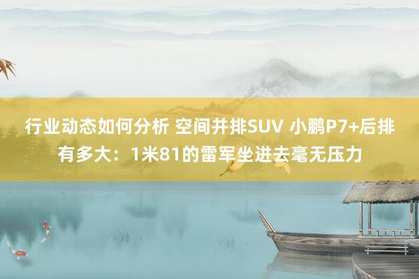 行业动态如何分析 空间并排SUV 小鹏P7+后排有多大：1米81的雷军坐进去毫无压力